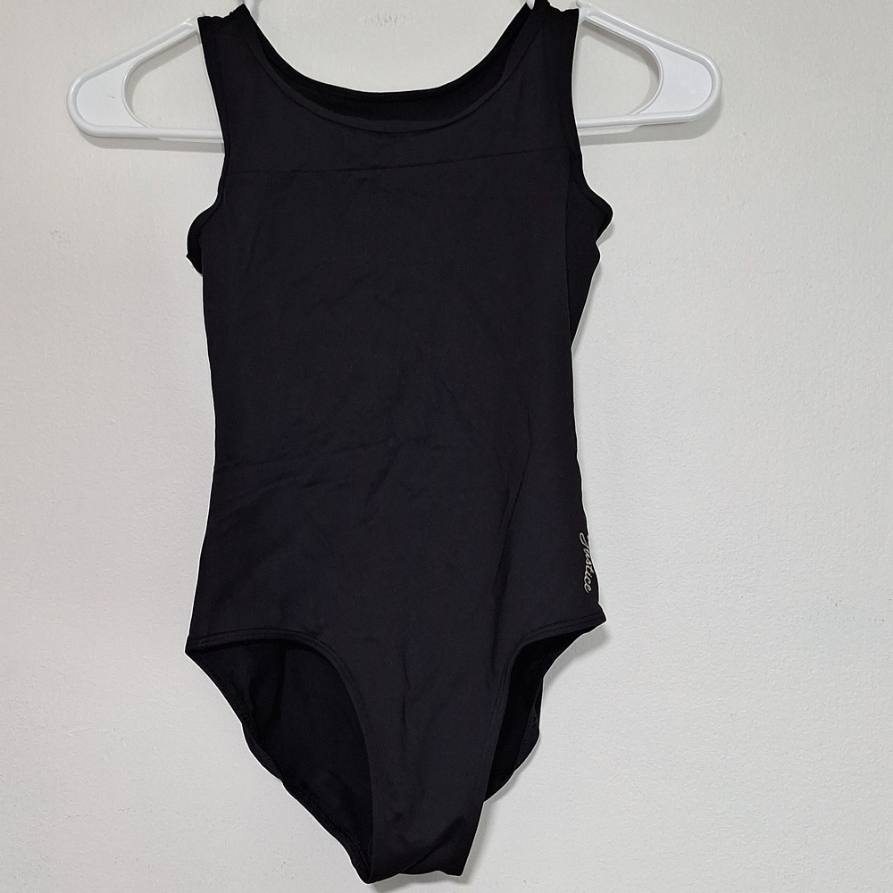 Justise Kids Black One Piece Tank Swimsuit